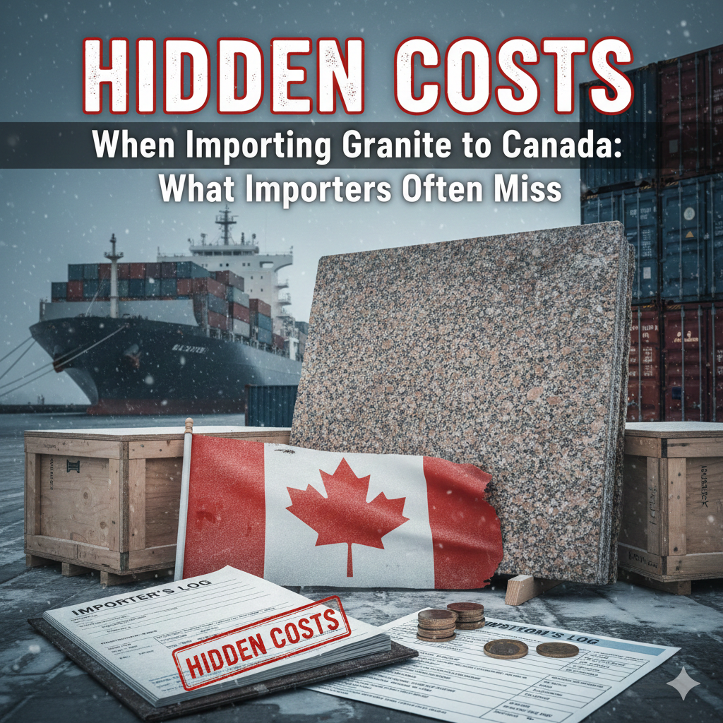 Hidden Costs When Importing Granite to Canada: What Importers Often Miss