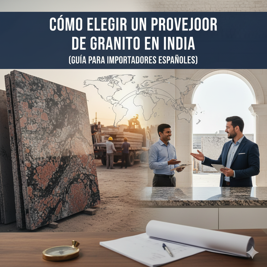 Cómo Elegir un Proveedor de Granito en India (Guía para Importadores Españoles) (Translation: How to Choose a Granite Supplier in India – Guide for Spanish Importers)