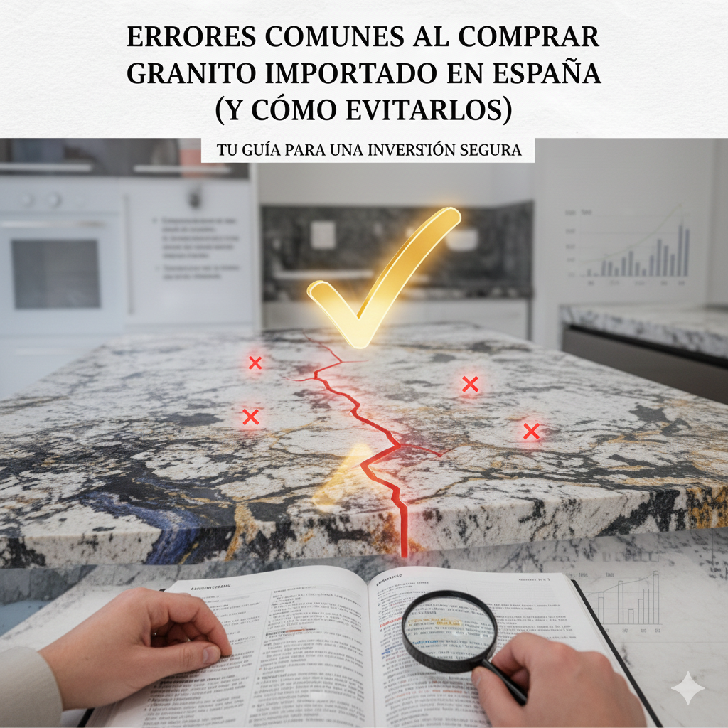 Errores Comunes al Comprar Granito Importado en España (Y Cómo Evitarlos) (Translation: Common Mistakes When Buying Imported Granite in Spain – And How to Avoid Them)