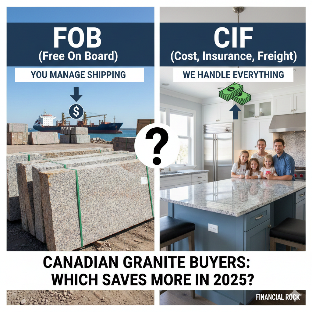 FOB vs CIF for Canadian Granite Buyers: Which Saves More in 2025?