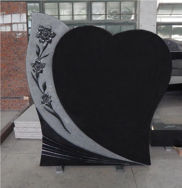 Heart Shape Absoulte Black Monument 